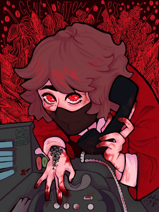 "Murder in Flower Fields"KITKAT 2K DTIYS IS HERE(Rules in the comments)#ranboofanart #generationlossfanart #kitkatDTIYS 