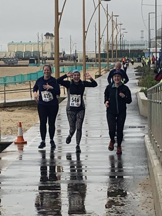 loujones78's tweet photo. Wet and windy #eastcoast10k in the fatherland #greatyarmouth but great turnout and always well organised. https://t.co/FDNbipwJ2r