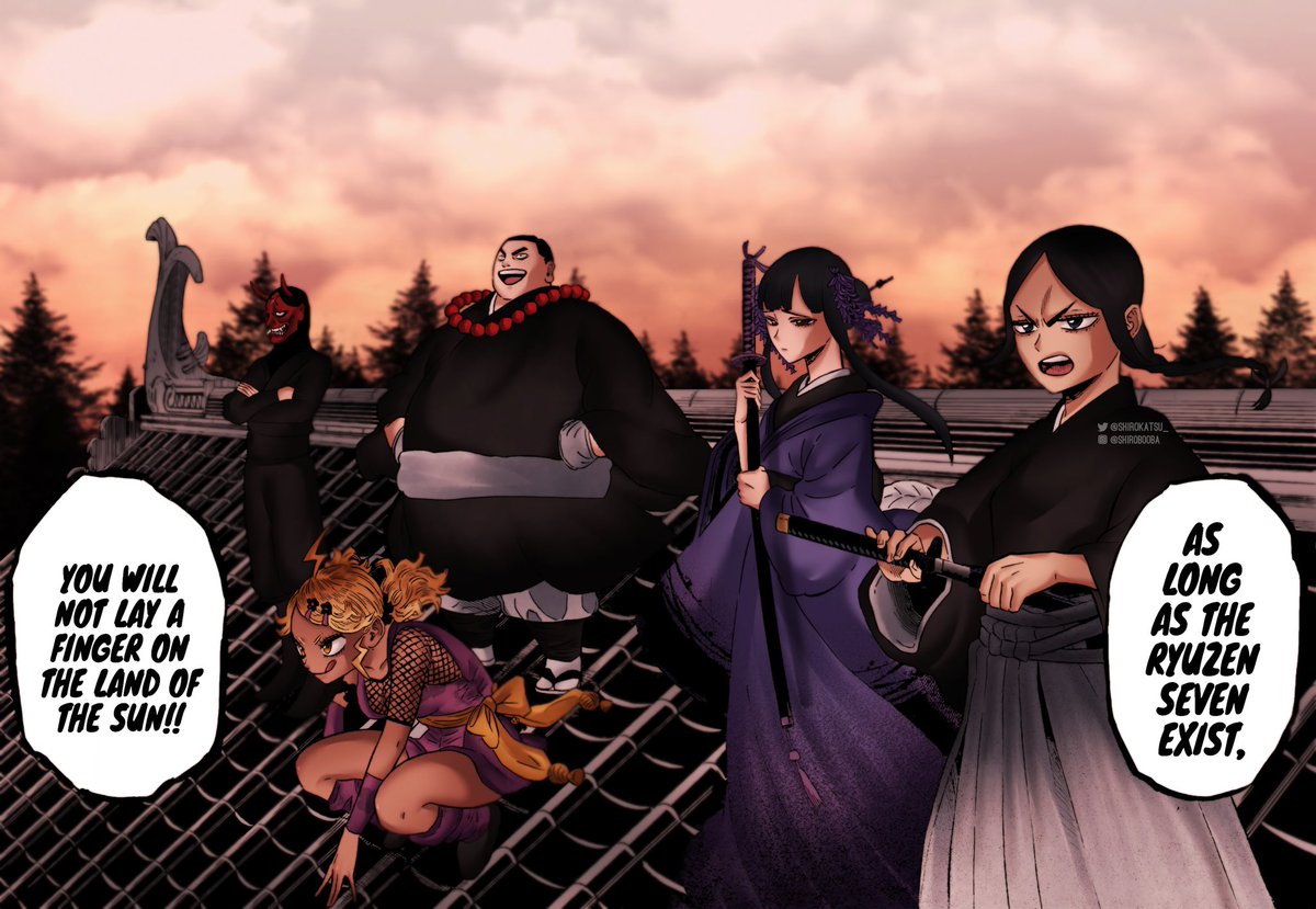 Shirokatsu_'s tweet photo. „You will not lay a finger on the land of the Sun!!“
Black Clover Ch.344
#ブラッククローバー #BCSpoilers #BC344 #Ichika https://t.co/LqkHRI3FOA