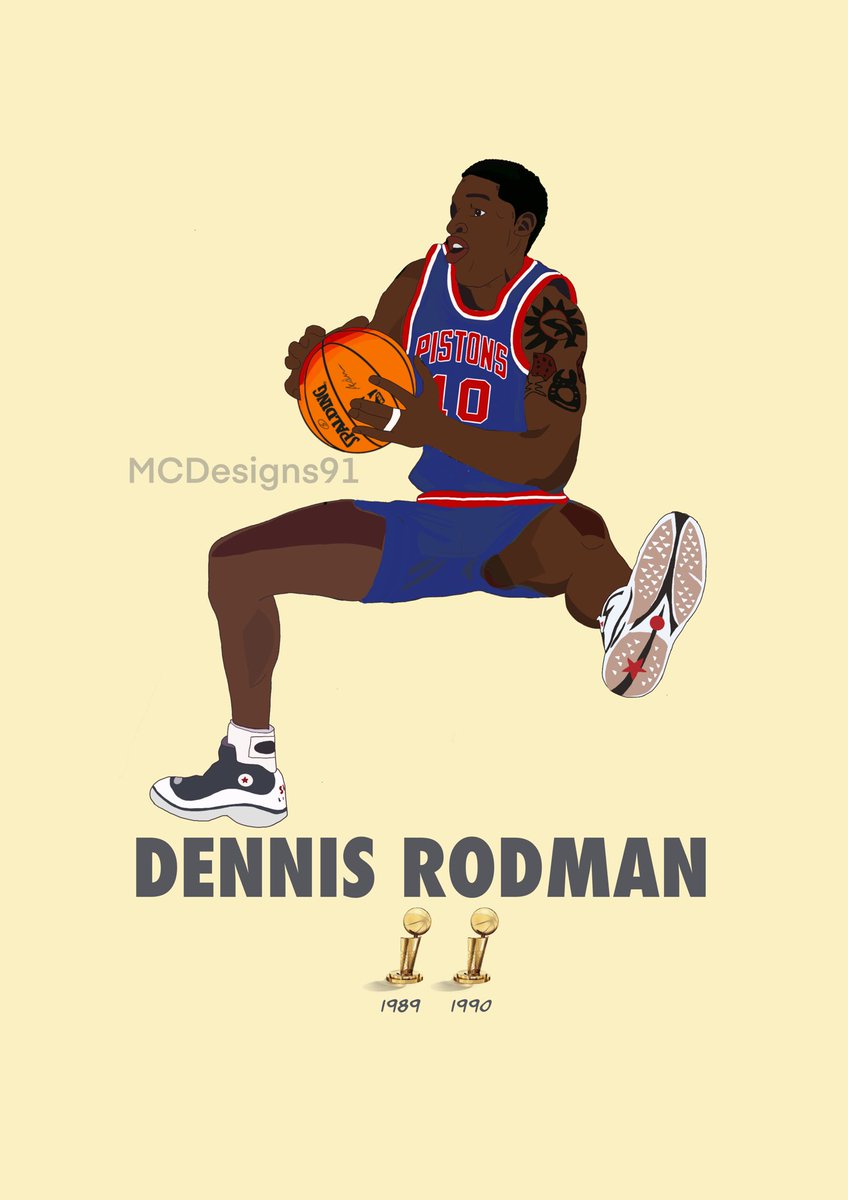 🏆 NBA CHAMPIONSHIP EDITION 🏆

DENNIS RODMAN

2 x NBA Champion with Detroit Pistons
3 x NBA Champion with Chicago Bulls
2 x DPOY
7 x NBA Rebounding Champion

etsy.com/uk/listing/126…

⚡️ 25% OFF FOR THE NEXT 48 HOURS

🌍 Worldwide shipping available