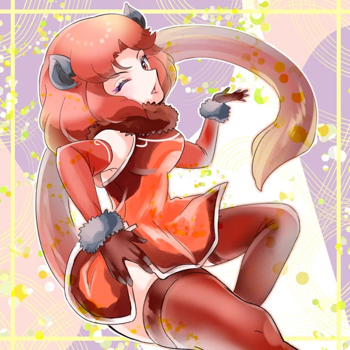 けものオエカキ#けものフレンズ#アカホエザル 