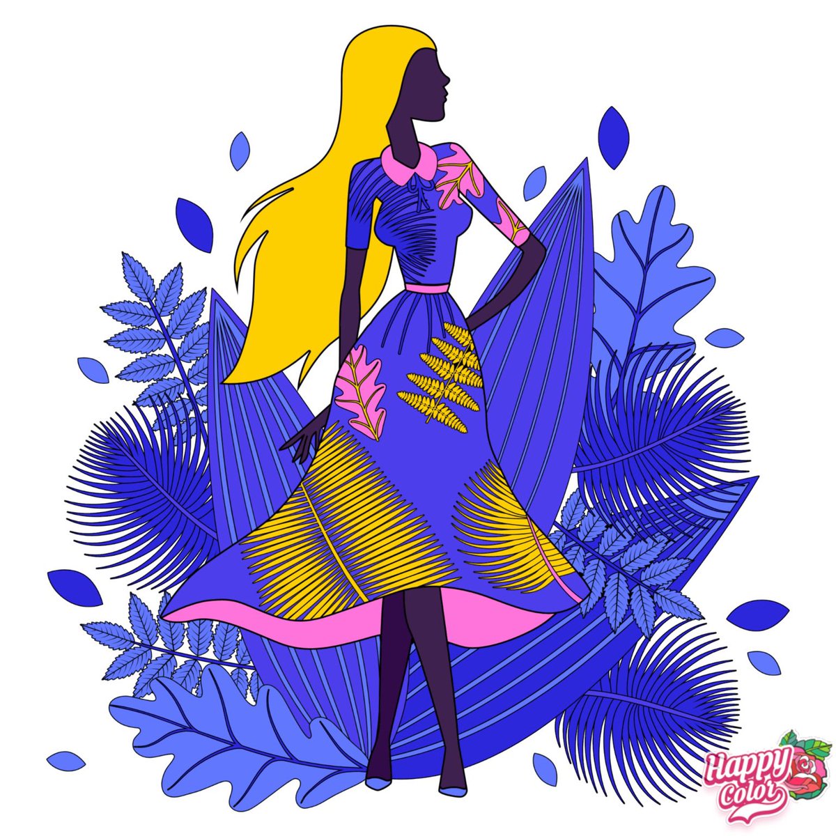 DianeSLoftis's tweet photo. ✨🌸 My Happy Color for today!
The first, fashion lady silhouette has only seven, stunning colors. The second, a contrasting &amp; expressive, pink flower. Then, I created my own color palettes for both using Paletter. Which do you favor?
 #HappyColorApp #HappyColor https://t.co/TxJh5bWF7f