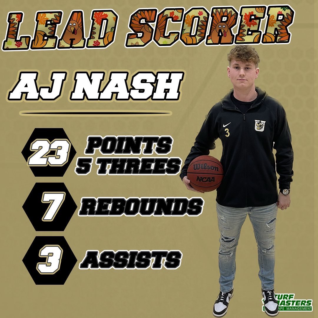 Another big game for Senior AJ Nash including 5 from deep! 👌🏽 #GoldStateOfMind