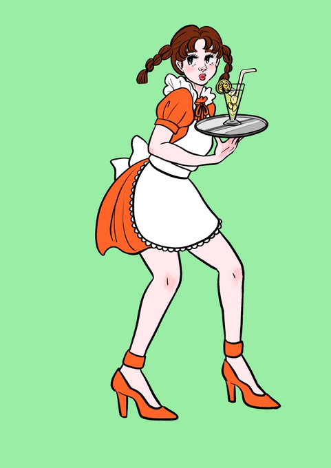 #お絵描き#イラスト #デジタル練習#女の子 #レトロ #ファッション#ヘアスタイル#個展したい#本の挿し絵のお仕事したい #nostalgia#retro#retrostyle#japanesegirl 