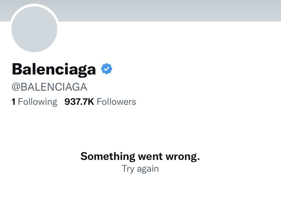 EndWokeness's tweet photo. Woah. @BALENCIAGA shut down their Twitter account. https://t.co/4P92eYVDWA