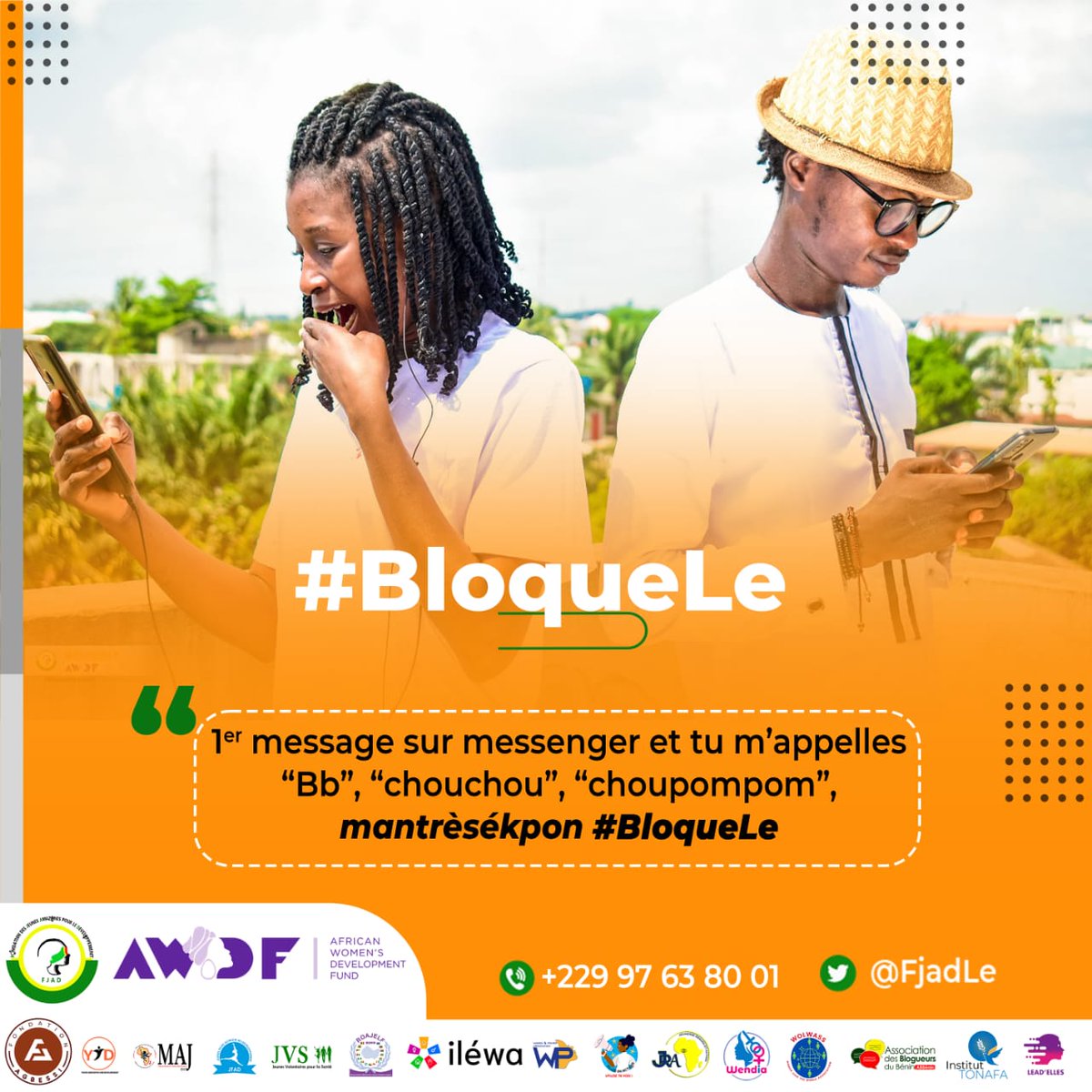 EmrianeG's tweet photo. #BloqueLe
#16Days 

Nous devenons amis sur Facebook, et premier message sur Messenger, tu m'appelles "Bb, chouchou, choupompom ".
Ah Mantrèsékpon
Je ne stresse plus
#BloqueLe

Cc @AWDFFR

#OrangezLeMonde 
#StopVFF 
#FeministesEnAction
#MAJBenin
#FJAD https://t.co/3JyXIvreoY