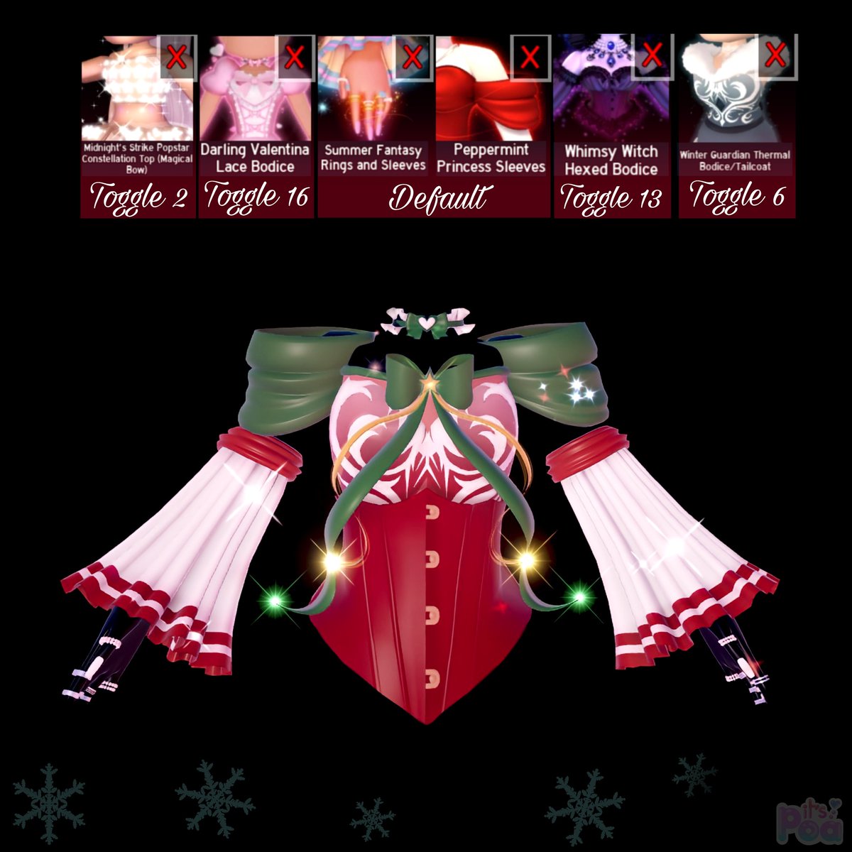 PoaLovelie's tweet photo. Royale High Christmas Outfit Hack 🎄 #royalehighoutfithacks #ROYALEHIGHWINTER #royalehighoutfits #royalehighoutfit #royalehigh https://t.co/CBnVTrsVVj