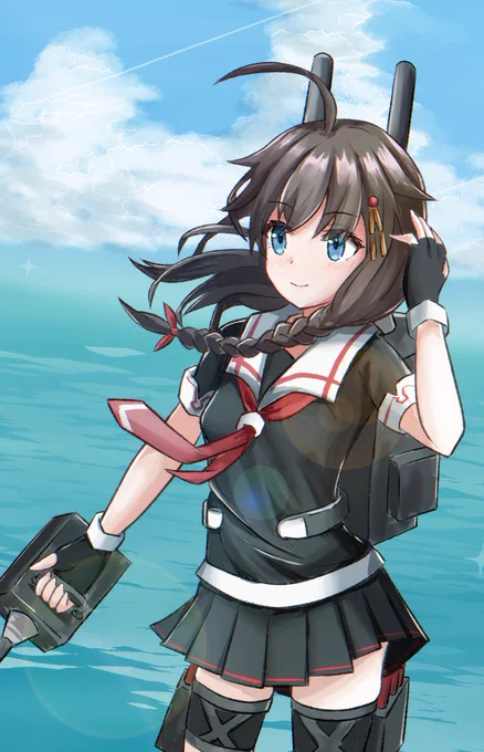 #今月描いた絵を晒そう 他作品も珍しく描いたりしてました(艦これ、水星の魔女) 