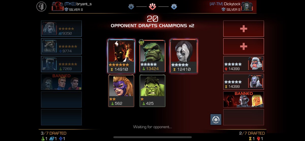 Bryant_S88's tweet photo. @MarvelChampions, is there anything we can do about the insane amount of sandbagging going on in Battle Grounds? I love the game mode, but I’m tired of getting trampled for reasons beyond my control.. #mcoc https://t.co/D5IdKWE4UT