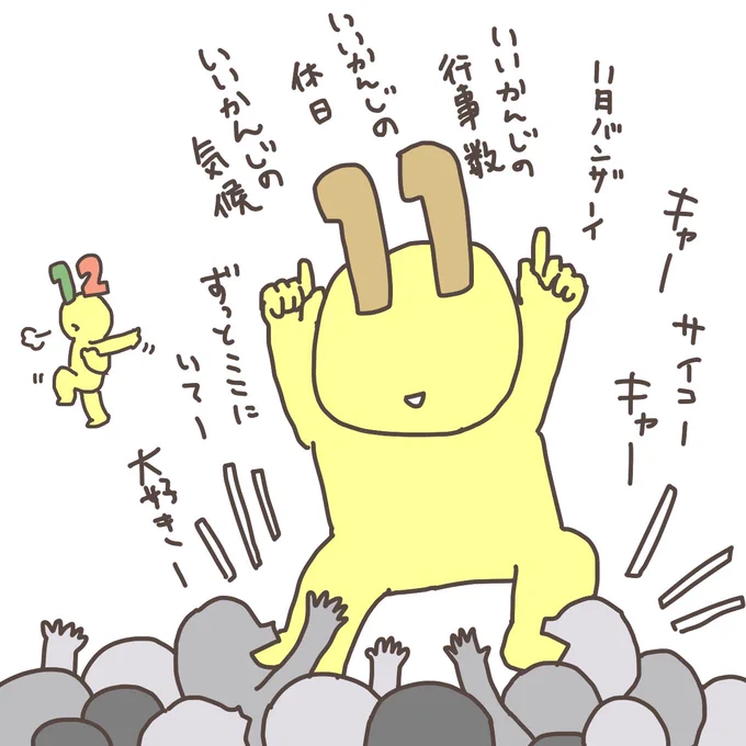 12月がアップを始めたようです 
