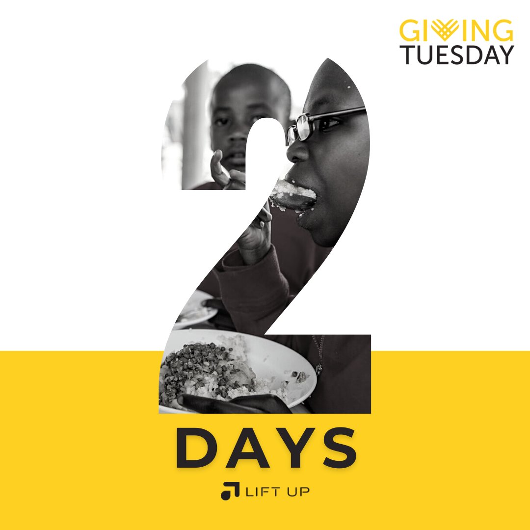 2 Days till Giving Tuesday!
Every $50 feeds an entire family in Kenya 2 meals for a week while the children on winter break. bit.ly/3tQ8U7u 💛