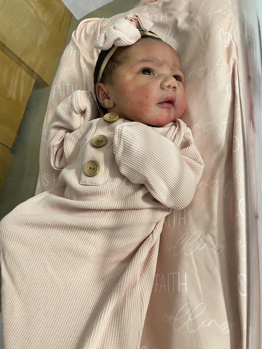 MrsCHHS's tweet photo. @CarringtonsDojo and I had the BEST Thanksgiving ever! Our beautiful, healthy, perfect Collins Faith Carrington made her grand appearance and gave us even more to be grateful for! https://t.co/9WzAlvMcjX