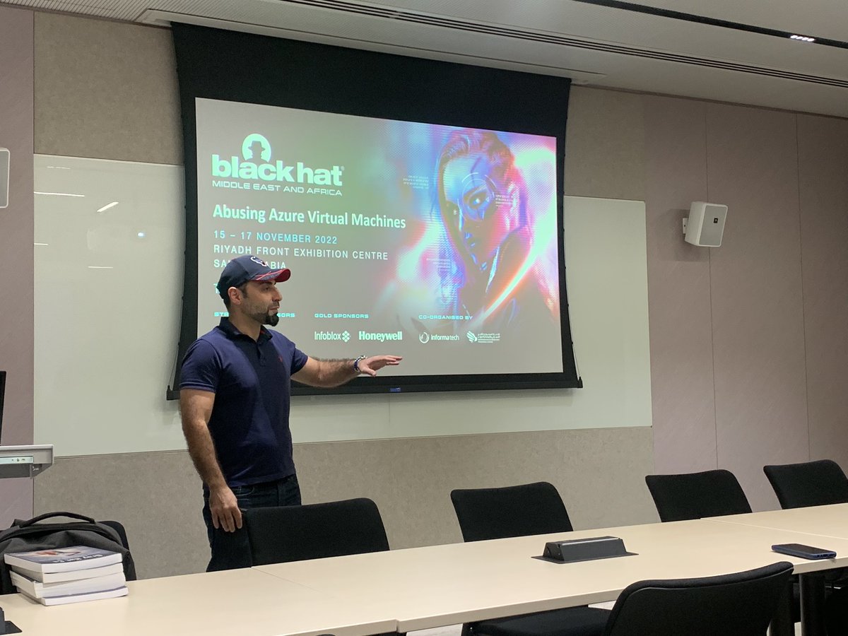 Tarek explaining about “Abusing Azure VM” techniques in November chapter meetup.
#Azure #azurevm #Microsoft