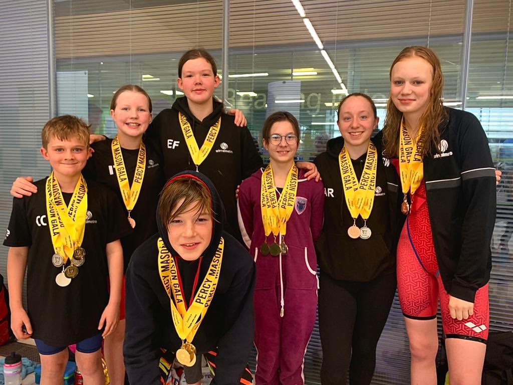 wirralmetro's tweet photo. Wirral Metro swimmers are doing well at the Percy Mason meet today. Just look at all of these medals!!
#LetsGoMetro
Medal summary on its way later! https://t.co/DDwhFhCORp