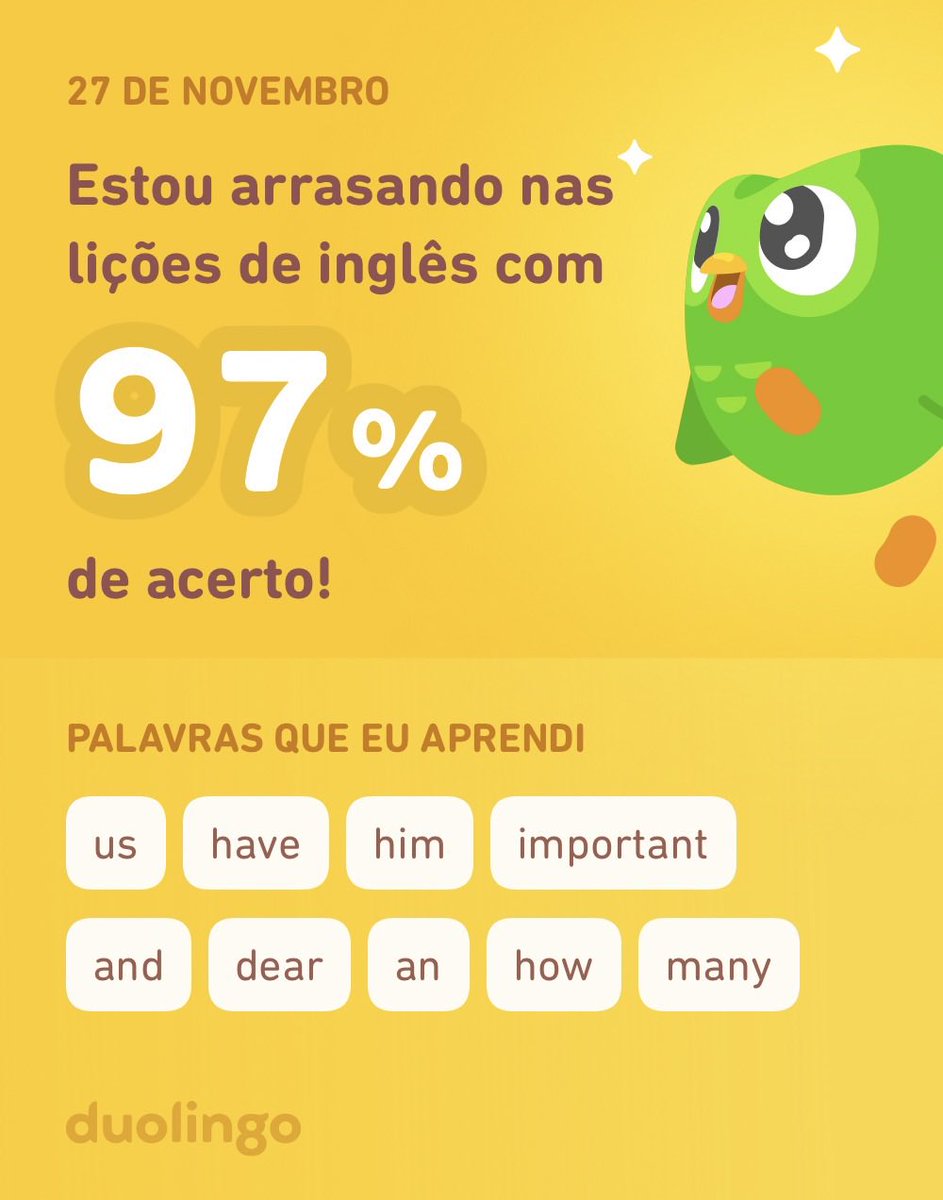 teaandmacarons's tweet photo. Estou aprendendo inglês no Duolingo! É grátis, divertido e eficaz. https://t.co/dKcimDYC33