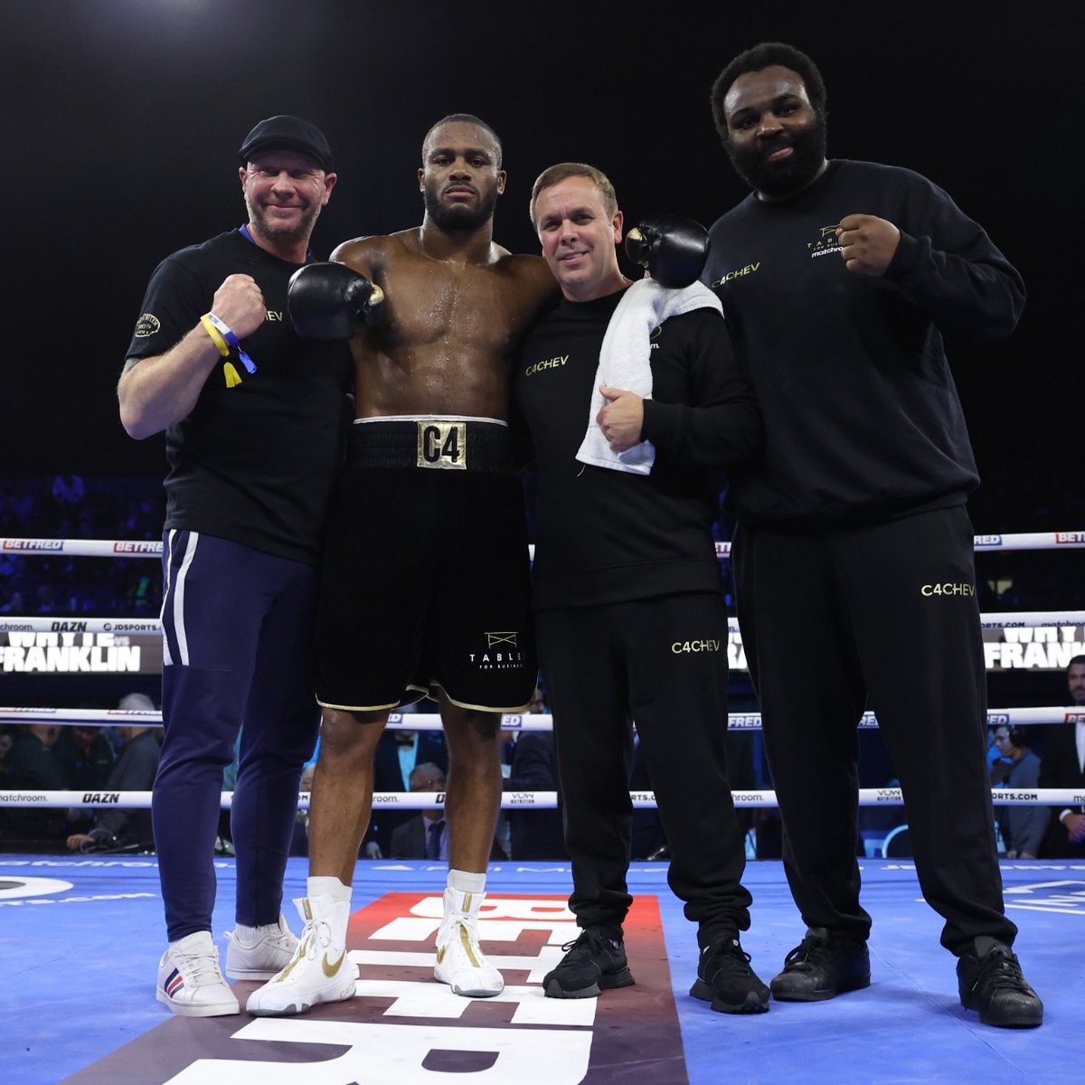 Shoutout to the team behind the man. Legends in the game 👊

#TEAMC4 #C4CHEV #WhyteFranklin #MatchroomBoxing #DAZN