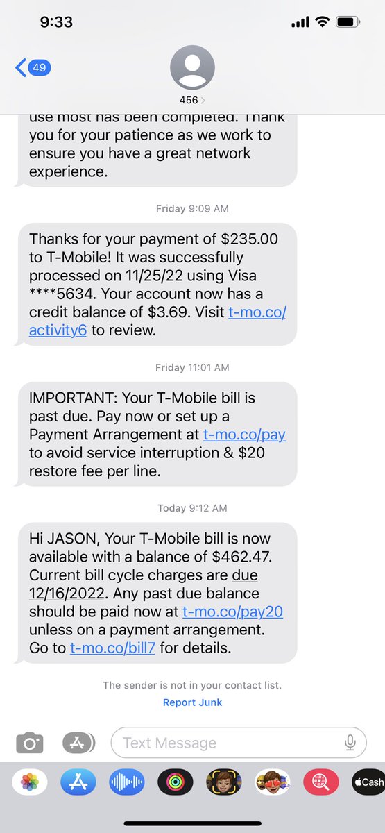 djgoldworld's tweet photo. @TMobile I gave y’all extra money a couple days ago and now you sending texts about past due! 6yrs y’all been stressing me out! #overpaying https://t.co/KcjfhWClSP