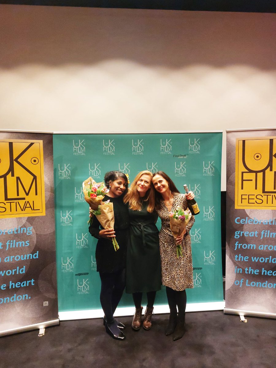 reelsophiec's tweet photo. We won best feature for FOUR O'CLOCK FLOWERS at the @UKFilmFestival! ✊🏾thank you so much for having us! Appreciate the great reception and responses from the audience! Means so much to know my performance moved people. 😍🥲
@clock_flowers https://t.co/kcIwl0W7sl