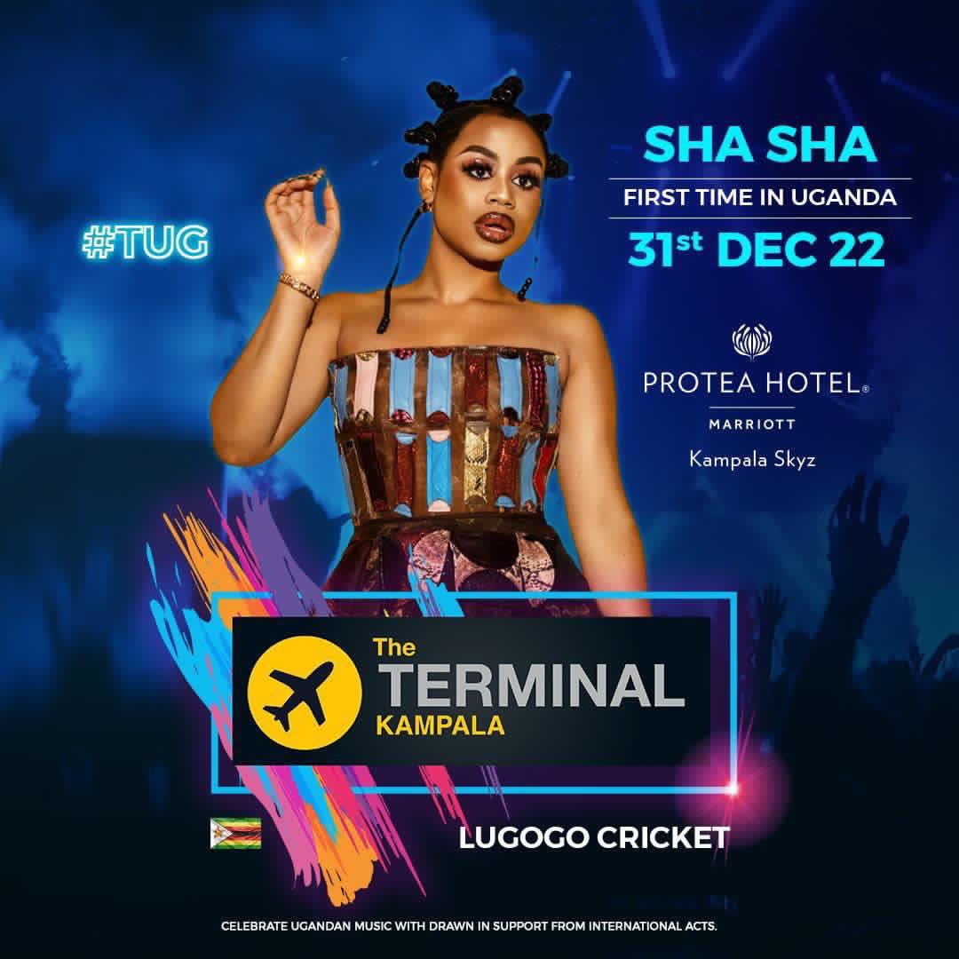 bamwinejnr's tweet photo. The queen herself Sha Sha will be in Kampala on New Year's Eve at the #TerminalWeekendFestival 3-day Festival
Grab your early bird tickets now via https://t.co/jpEWIAtGIN
#TUG #terminalweekend https://t.co/aBhy2RCtb9