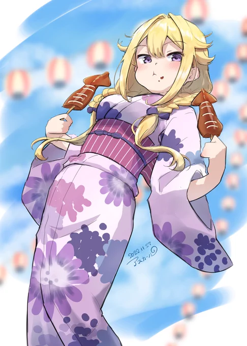 浴衣フェリシアちゃん#マギレコ 