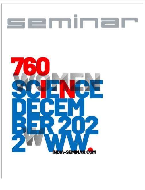 nimita_pandey's tweet photo. 📢#SEMINAR Dec Issue - #WomeninScience
@KRavisrinivas and I thoroughly enjoyed developing the issue with Mr Tejbir @IndiaSeminar
It was amazing working with esteemed scholars and a new cadre of #FeministScience researchers.
Hope you'll enjoy reading it:https://t.co/1xJGialHQb https://t.co/axKhxj4ags