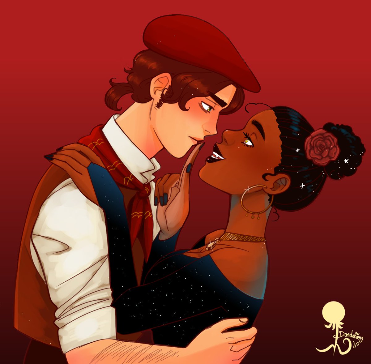 Dan_delion_E's tweet photo. ✨BrArg Week ♥️🇦🇷🇧🇷♥️
Día 4 #Guaucho / #Vampireza
Estos son Facundo 🇦🇷 y Daniela 🇧🇷, los OC de Riyu que ya había dibujado en otra oportunidad también. #brarg #brargweek #brargweek2022 + https://t.co/CIRuSAxEnI