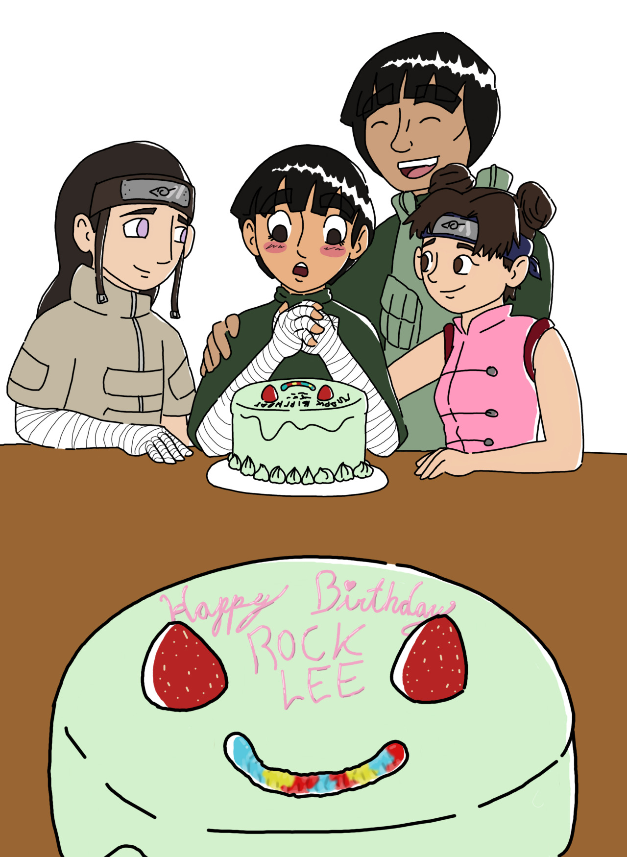 Happy birthday to Rock Lee! The best boy in all of Naruto!!!    