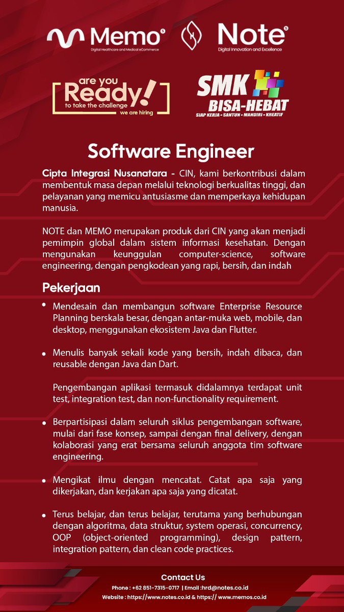 rqabonk's tweet photo. @updatelokerbali LOKER SMK RPL https://t.co/YZMlrzvltA