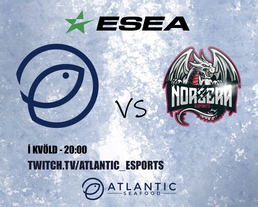 Leikur í kvöld - ESEA Main
Fylgist með á 
Twitch.tv/Atlantic_Espor…