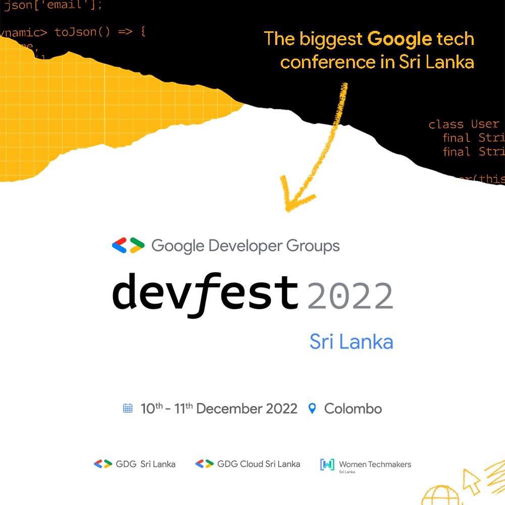 LelumJay's tweet photo. Canโt Wait!
#DevFest2022 #DevFestLK #SriLanka https://t.co/27RyWzzMgT
