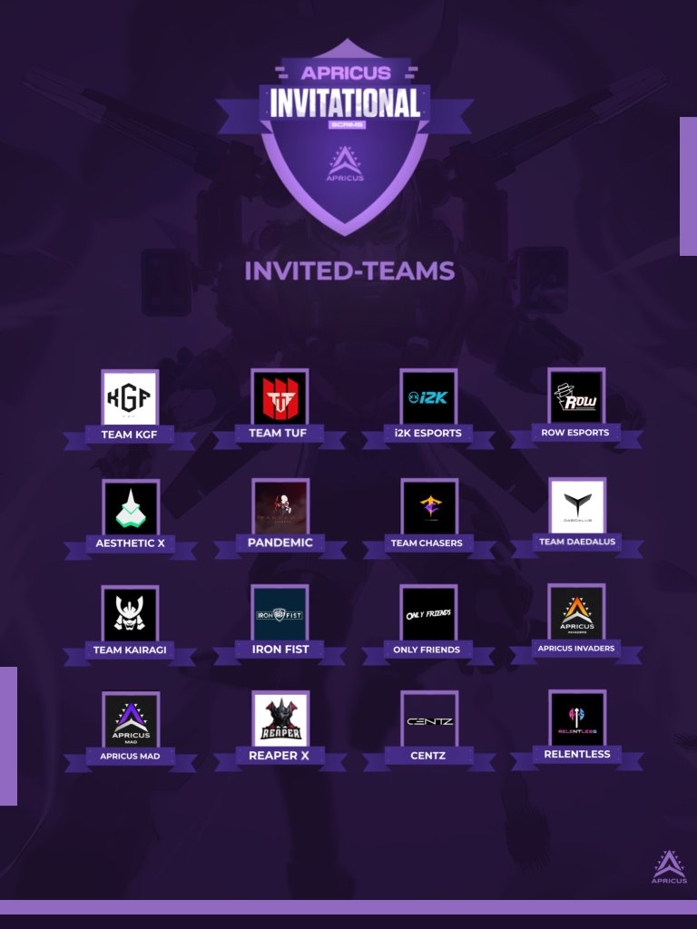 team_apricus's tweet photo. Start your next week with some action,we handpicked the best team from India and put it all together at the same place,but only one team will get the tag of champions.
See you guys in the ring!
#riseaboveall #ApexLegends #apexlegendsmobile https://t.co/WbVRd9ig7Q