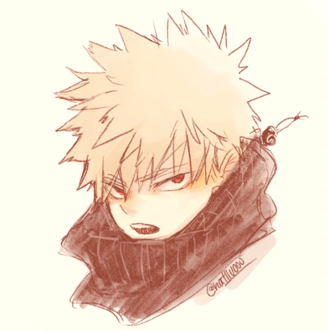 bakugou katsuki male focus 1boy spiked hair red eyes solo twitter username open mouth  illustration images