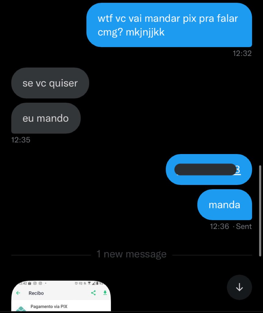 crystalswordd's tweet photo. O CARA ME PAGOU 90 PILA PRA RESPONDER ELE VSFFF https://t.co/eCtYNJng1w