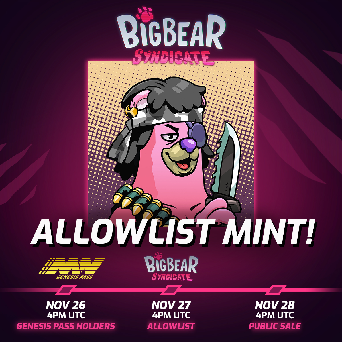 PlayMightyHero's tweet image. IT IS TIME!

Allowlist phase mints NOW. 

🤜 app.mightynet.xyz