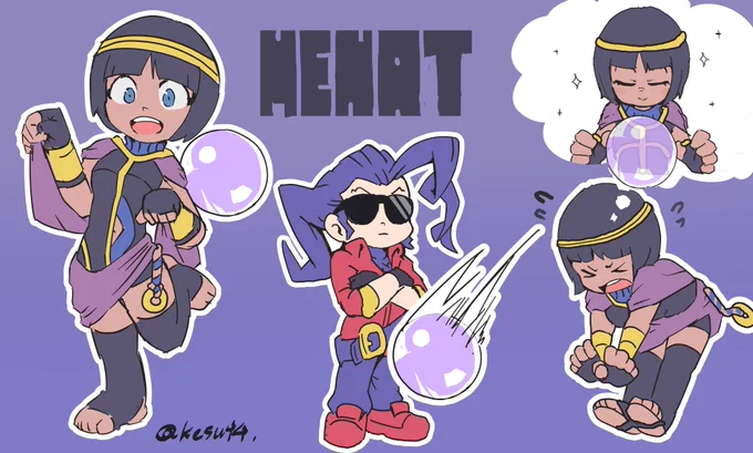 Menatちゃん。思ってた占い師と違ってそうだなーって。 #StreetFighterV  #格ゲーキャラ描こうぜ 