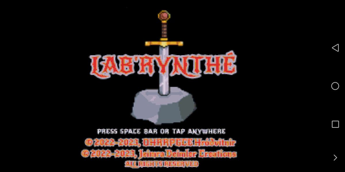 New title screen to be made official.

#ohrrpgce #Labrynthé #RPG #fantasy #FantasyFest #gamedev #gamedevs #gamedevelopment #wip #indiegames #indiegame #IndieGameDev #RetroGaming #Pixel7 #pixelart #videogames #turnbased