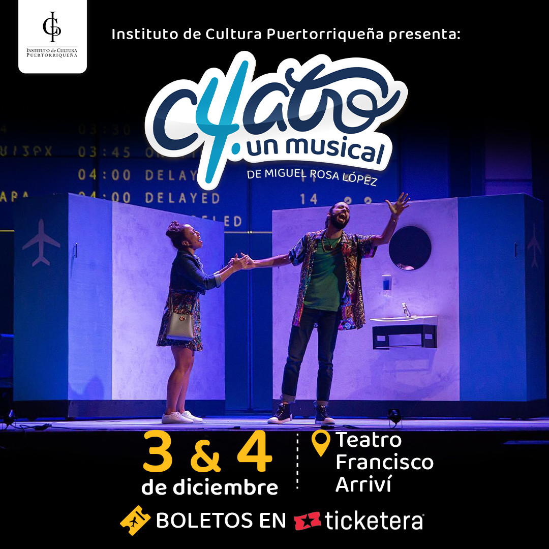 icppr's tweet photo. Teatro Francisco Arriví el 3 de diciembre 2022
Conoce las historias de estos puertorriqueños en la diáspora cuyo vuelo rumbo a Puerto Rico queda varado por cuatro horas en el Aeropuerto John F. Kennedy de la ciudad de Nueva York.

Adquiere tu boleto: https://t.co/xBMNmcQyzz https://t.co/CBposVAPCd