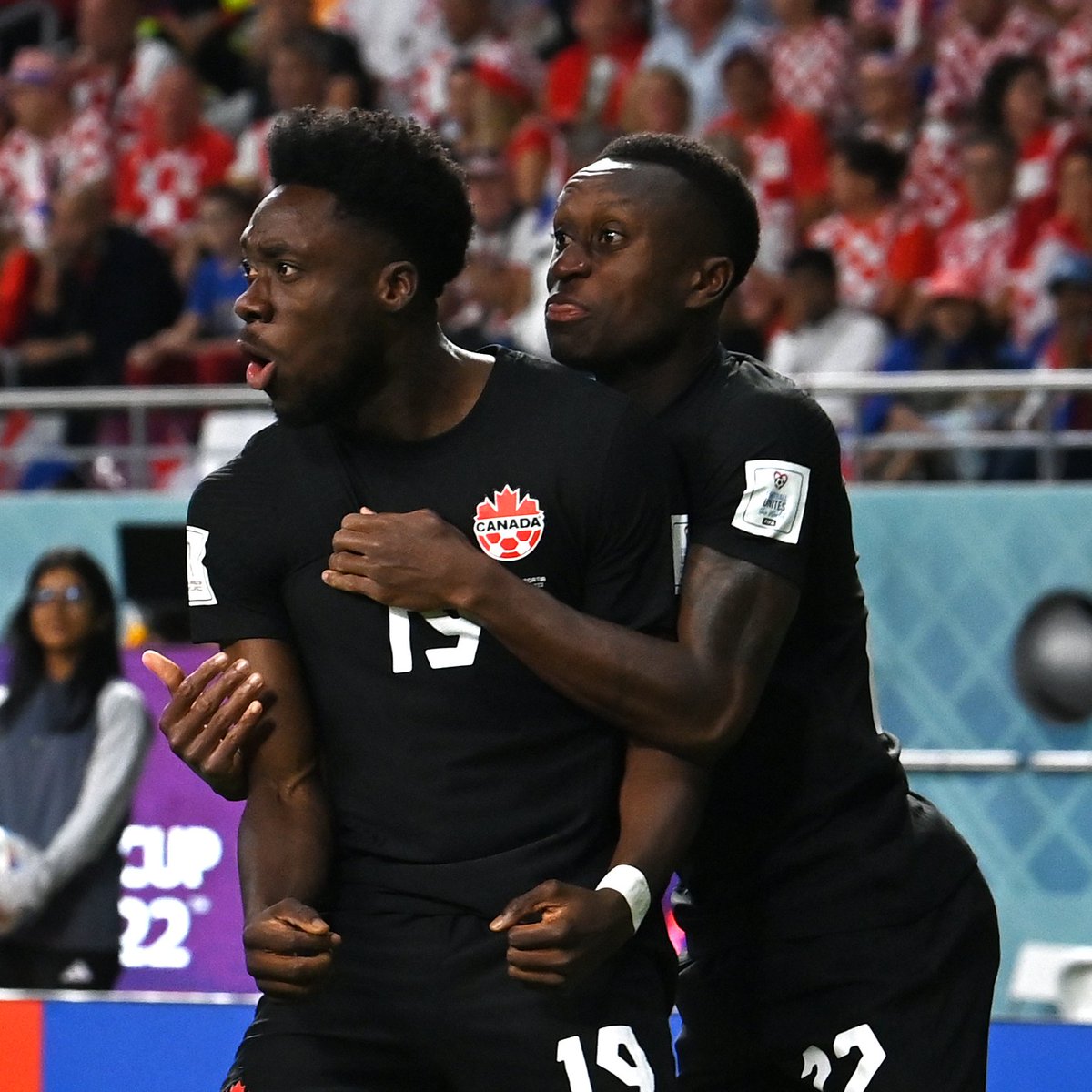 FIFAWorldCup's tweet photo. A historic moment for @CanadaSoccerEN 🇨🇦

#FIFAWorldCup | #Qatar2022 https://t.co/nLov8lICHG