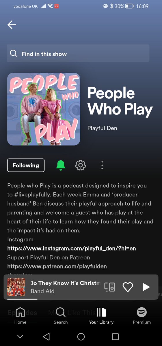 AliParry83's tweet photo. @LibbyPageWrites I find this has some interesting topics and talks a lot on play for adults as well as kids. I am maybe 3 or 4 episodes in https://t.co/R2zX0dpxEG