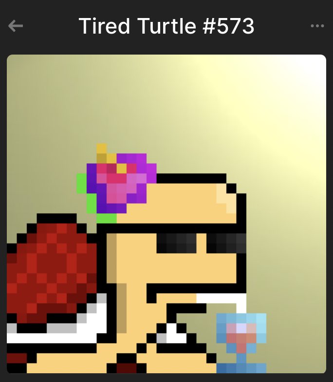 Finally got around to playing with <a href="/TiredTurtlesNFT/">Tired Turtles</a> it’s so cute!!! The turtle is so so so cute but man do I suck at this game
(╯°□°)╯︵ ┻━┻