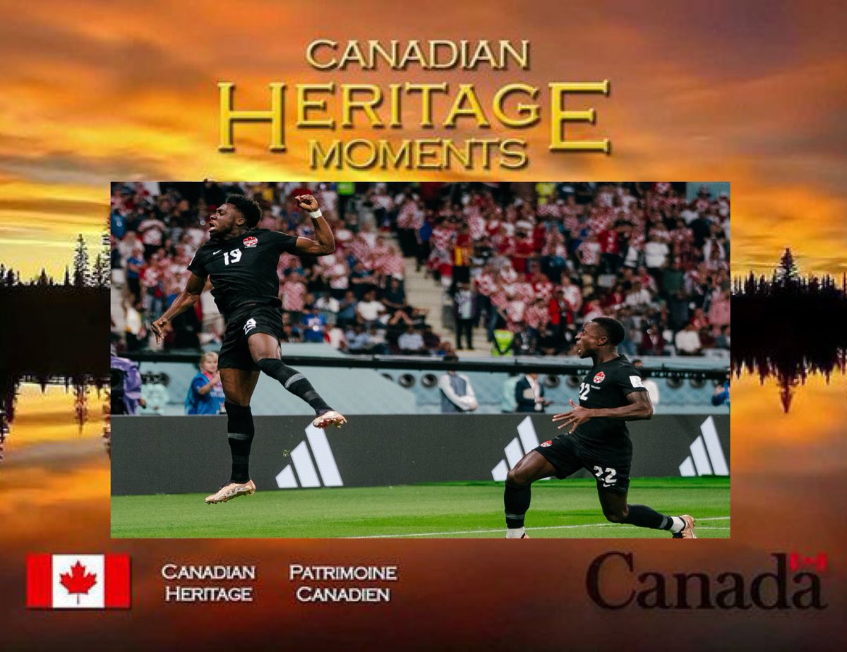 Str8OuttaCGY's tweet photo. Alphonso Davies delivering another Canadian Heritage Moment for @CanadaSoccerEN 🫡🇨🇦 #Qatar2022 #WeCAN https://t.co/6gizhAXS5z