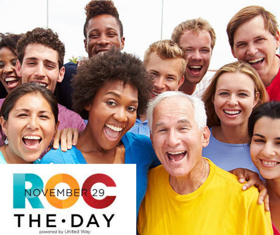 mharochester's tweet photo. We are very excited to be celebrating #GivingTuesday with #ROCtheDay on Tuesday, November 29th! #MentalHealthAwareness

For more information visit: https://t.co/mtGHUaXh6b https://t.co/jbgXiokIoS