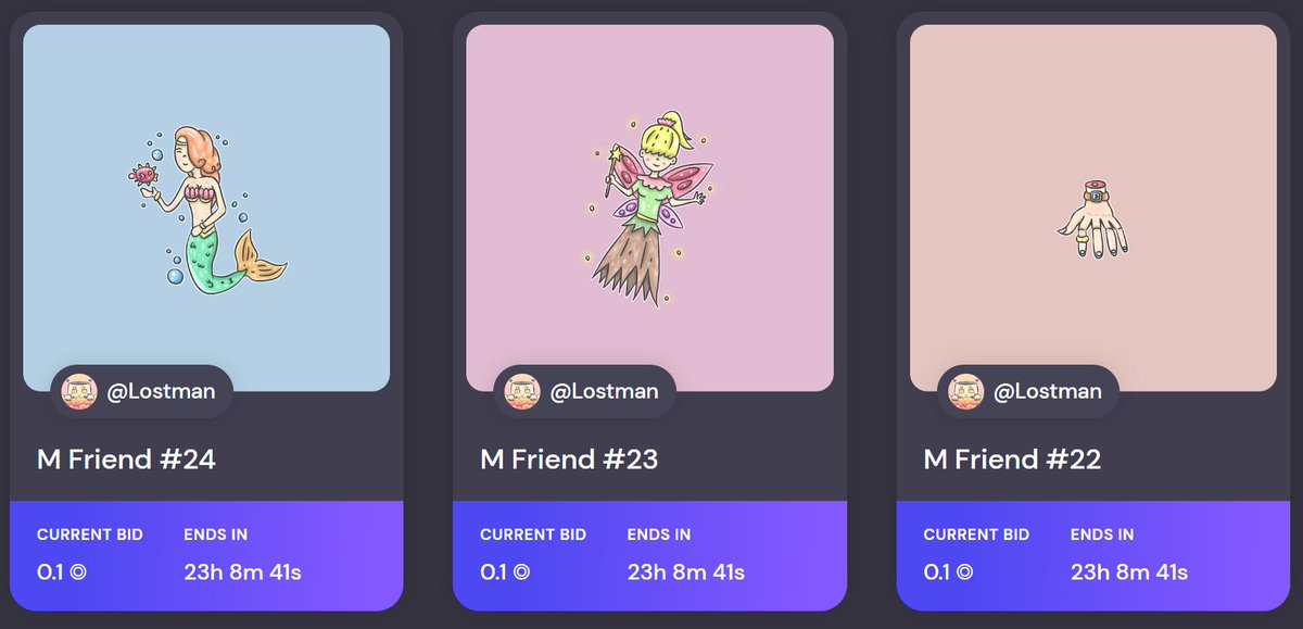 " Auction Updated " 🚨

M Friend #22 - #24
Current bid : 0.1 ◎ $SOL 
by @AstroTSol
Thanks a lot for ur support 🥰💕

What is your Mystery ?
Link🔗⬇️ 
formfunction.xyz/@Lostman/serie…

Rts &amp; ♥ to give me power 🙏😊

#formfunction #SolanaNFT #solana #SolanaCommunity  #NFT
