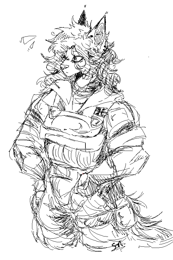 Sonurao0's tweet photo. Alright so...! Hi! Im new here :D
Here is my doodle of my fursona Connor 🐶 https://t.co/O7mngm9PHB