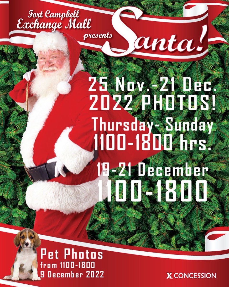 PowerandGraceTN's tweet photo. Don’t miss this! 
Holiday photos for you and your family! November 25- December 21, 2022 at the Fort Campbell Exchange Mall! 

A great addition to your family album! Swipe!📸😁 #pgpa #announcement #familyphotography #holidayphotos https://t.co/qKiU3Ou7H1