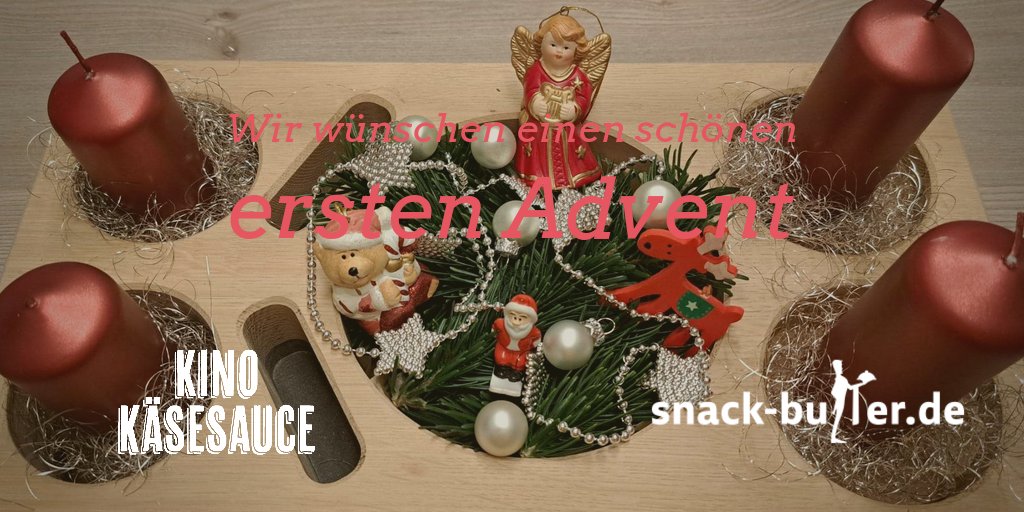 Unseren Snack-Butler kann man übrigens auch hervorragend als Weihnachtsdeko nutzen.

Wir wünschen einen schönen ersten Advent, genießt die Weihnachtszeit!

#Adventszeit 
#Adventskranz