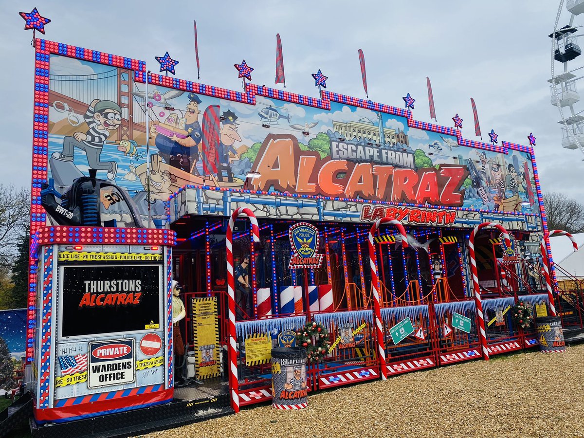 CoastersWide's tweet photo. I visited Winter Wonderland in Bedford this afternoon. Small fair with a good selection of rides. The Runaway Train coaster is owned by Stanley Thurston &amp; Sons. #WinterWonderland #Bedford #Funfair #RollerCoaster #CredLife #WWCOnTour https://t.co/BMDd2zPhES