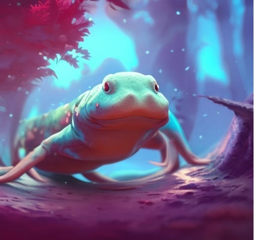 Glug, glug Axolotl Fact of the day: Are they cool?😎 hell yeah!! Originating from colder lakes where water temperature range 16c - 18c making Axolotl, cool dudes. #funkieaxolotls #NFTCommunity #xrpl #cool #bono #WorldCup2022  #sweet