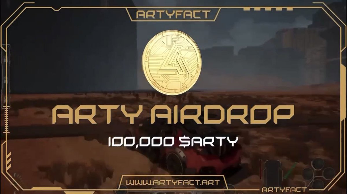 New airdrop: Artyfact (ARTY)
Total Reward: 100,000 ARTY
Rate: ⭐️⭐️⭐️⭐️
Winners: Top 250
Distribution: after TGE

Bot Airdrop Link: t.me/ArtyfactAirdro…

#Airdrop #Airdrops #Airdropinspector #BSC #Artyfact #ARTY #Crypto #Bitcoin