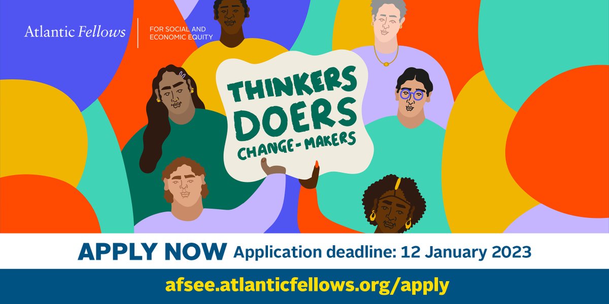 Want to build a better world? 🌍

Applications are now open for the 2023-24 Atlantic Fellows for Social &amp; Economic Equity programme, a funded fellowship for social change leaders at the London School of Economics and Political Science. 

ℹ️: ow.ly/ZNM550LNAlY